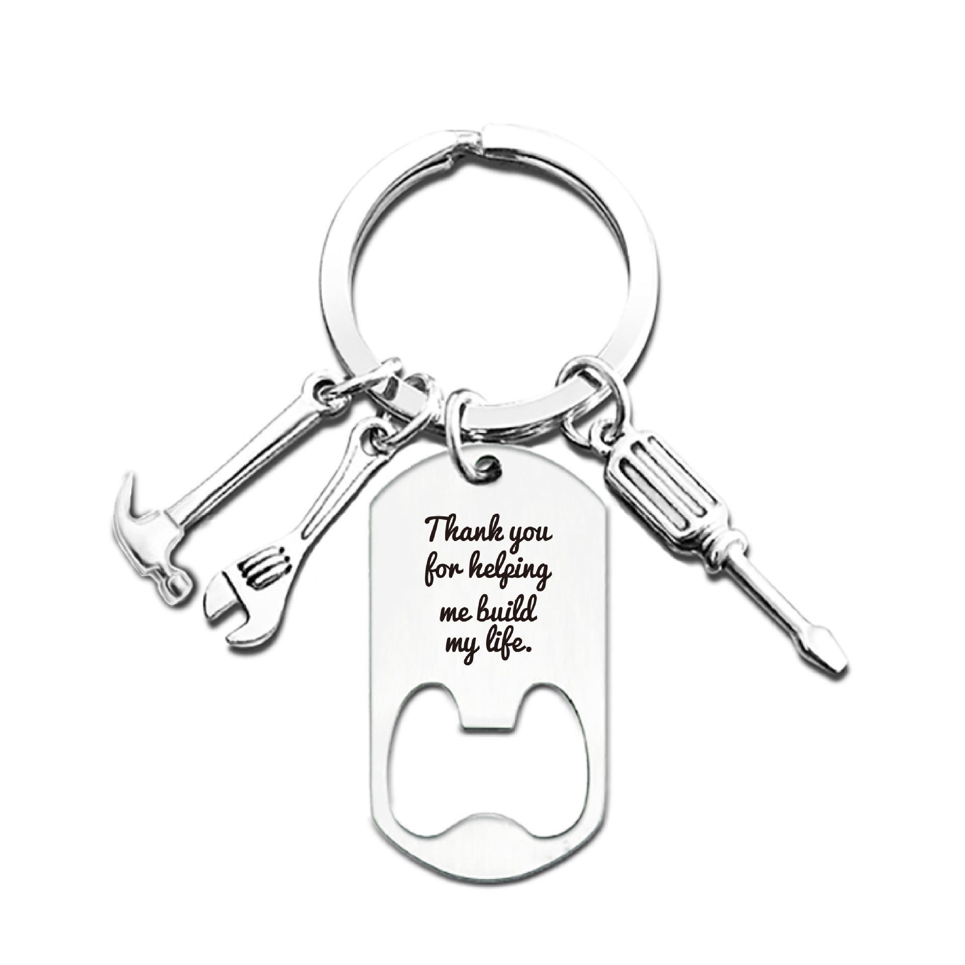 Wholesale Father's Day Gift Engraving Metal Keychain